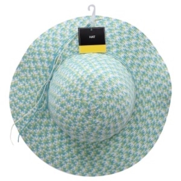 FLOPPY GREEN-BLUE SUN HAT FOR GIRL’S NWT - Picture 6 of 6